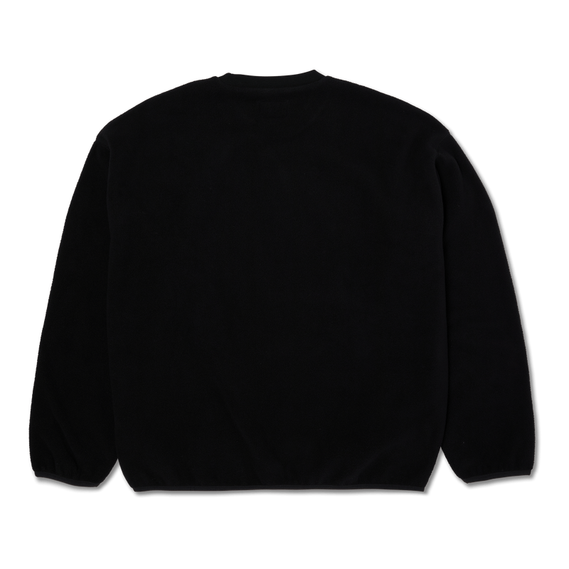 Huf H Dot Polar Fleece Crewneck Sweatshirt Black