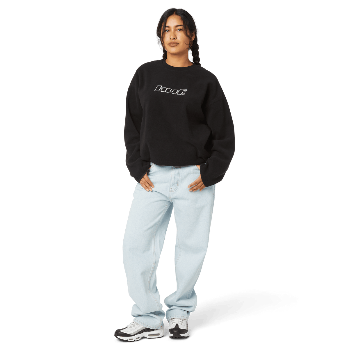 H Dot Polar Fleece Crewneck Sweatshirt