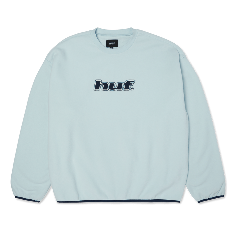 Huf H Dot Polar Fleece Crewneck Sweatshirt Sky