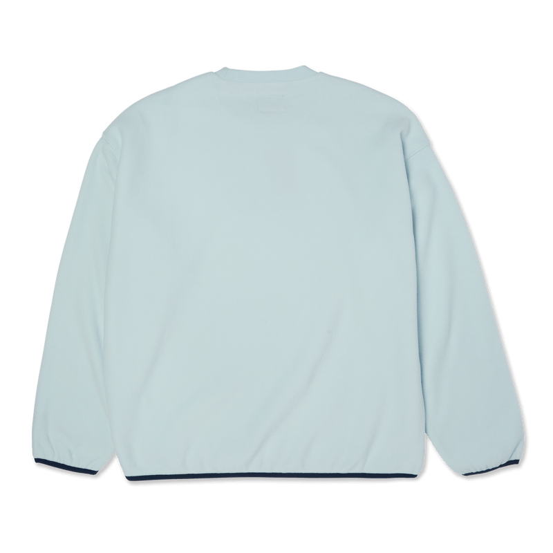 Huf H Dot Polar Fleece Crewneck Sweatshirt Sky