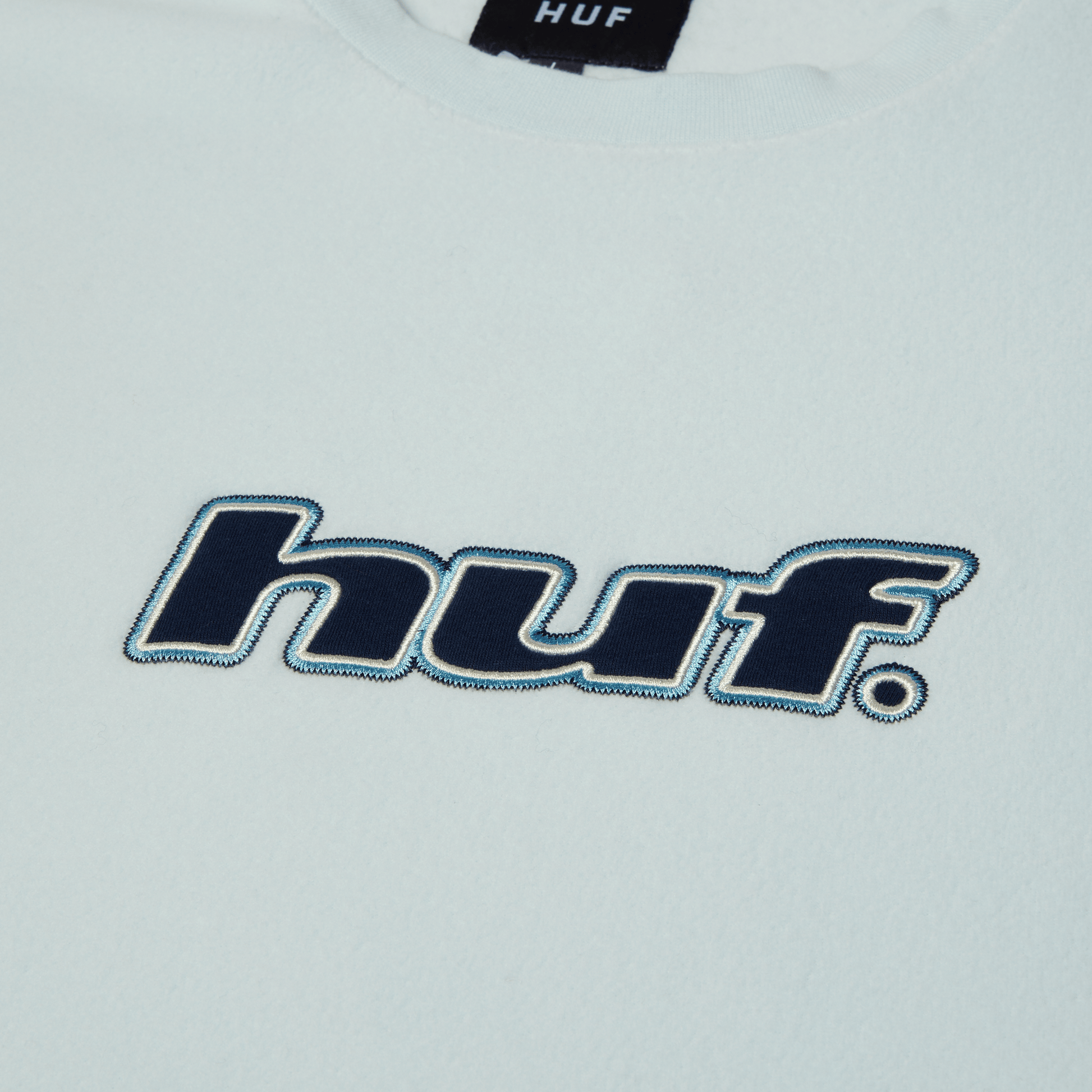 Huf H Dot Polar Fleece Crewneck Sweatshirt Sky