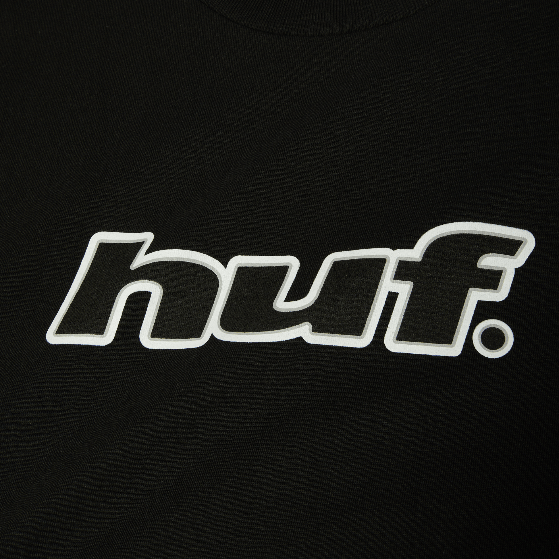 Huf H Dot T-Shirt Black