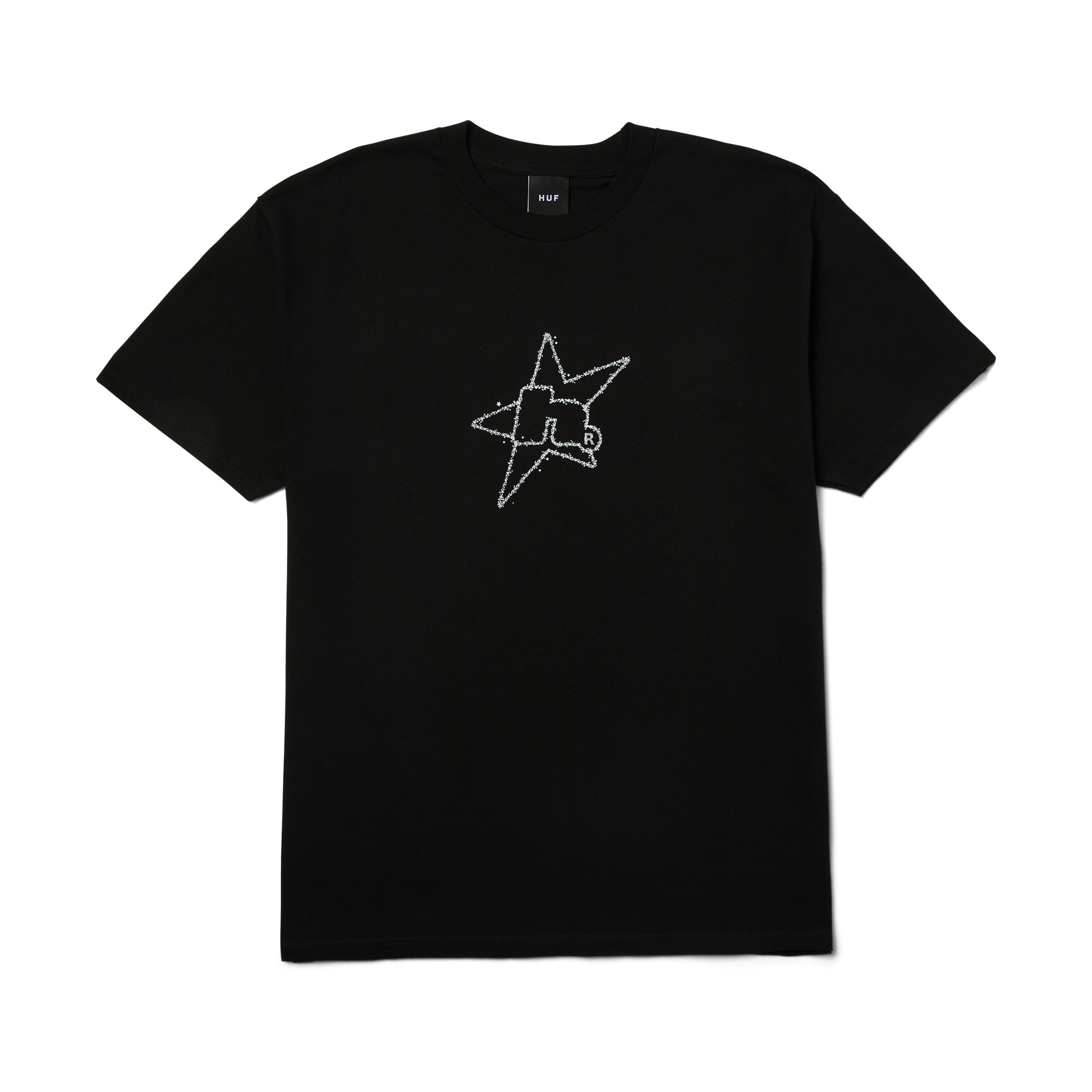 Huf H Star Astral T-Shirt Black