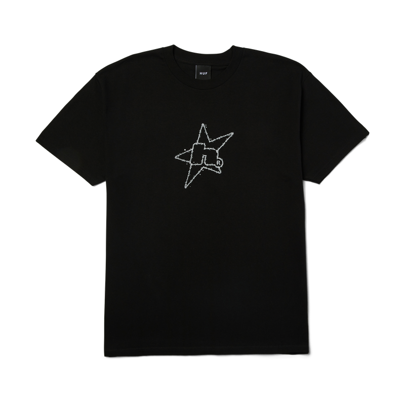 Huf H Star Astral T-Shirt Black