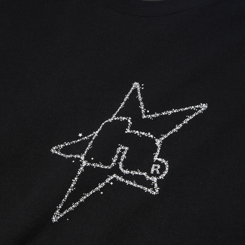 Huf H Star Astral T-Shirt Black