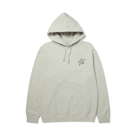 Huf H Star Logo Pullover Hoodie Ash