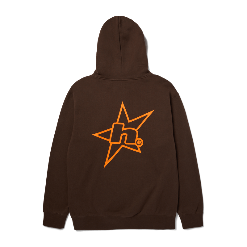 Huf H Star Logo Pullover Hoodie Bison