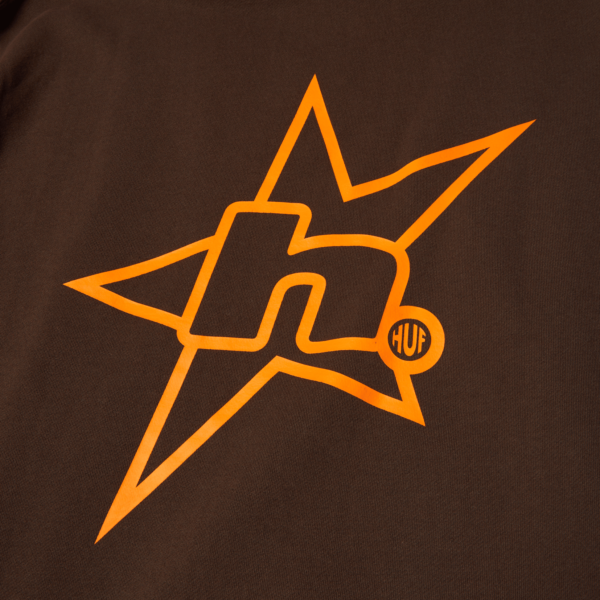 Huf H Star Logo Pullover Hoodie Bison