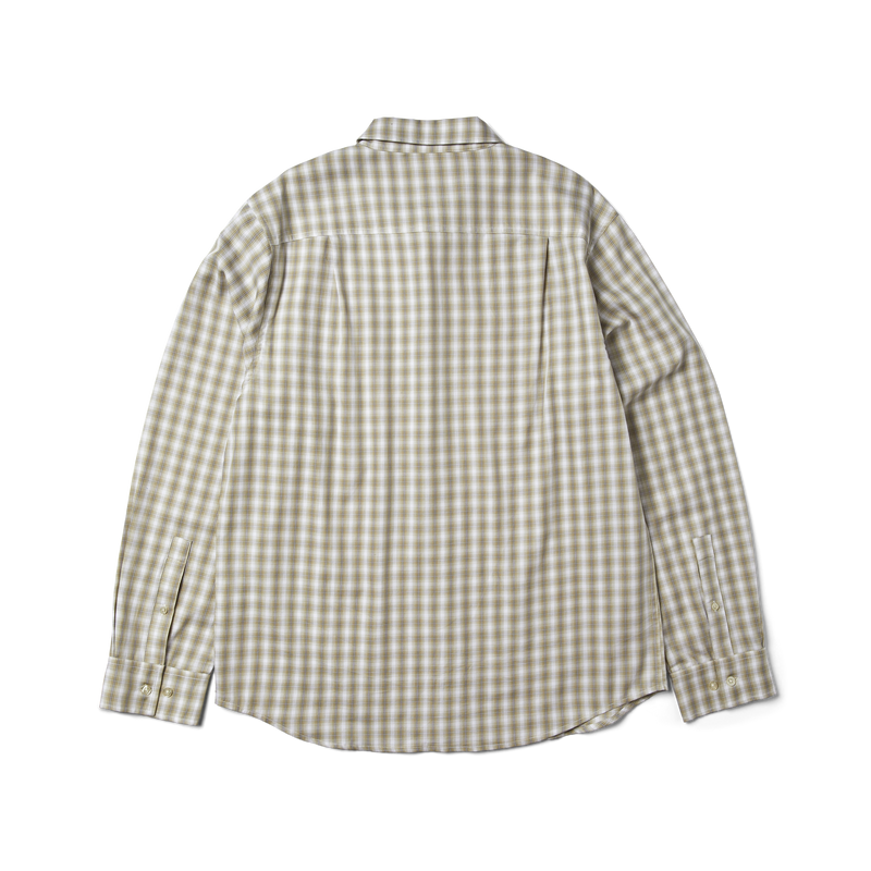 Huf H Star Long Sleeve Plaid Shirt Putty