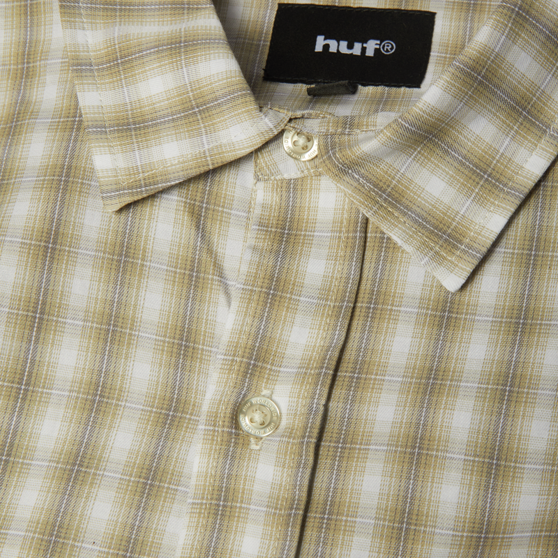 Huf H Star Long Sleeve Plaid Shirt Putty