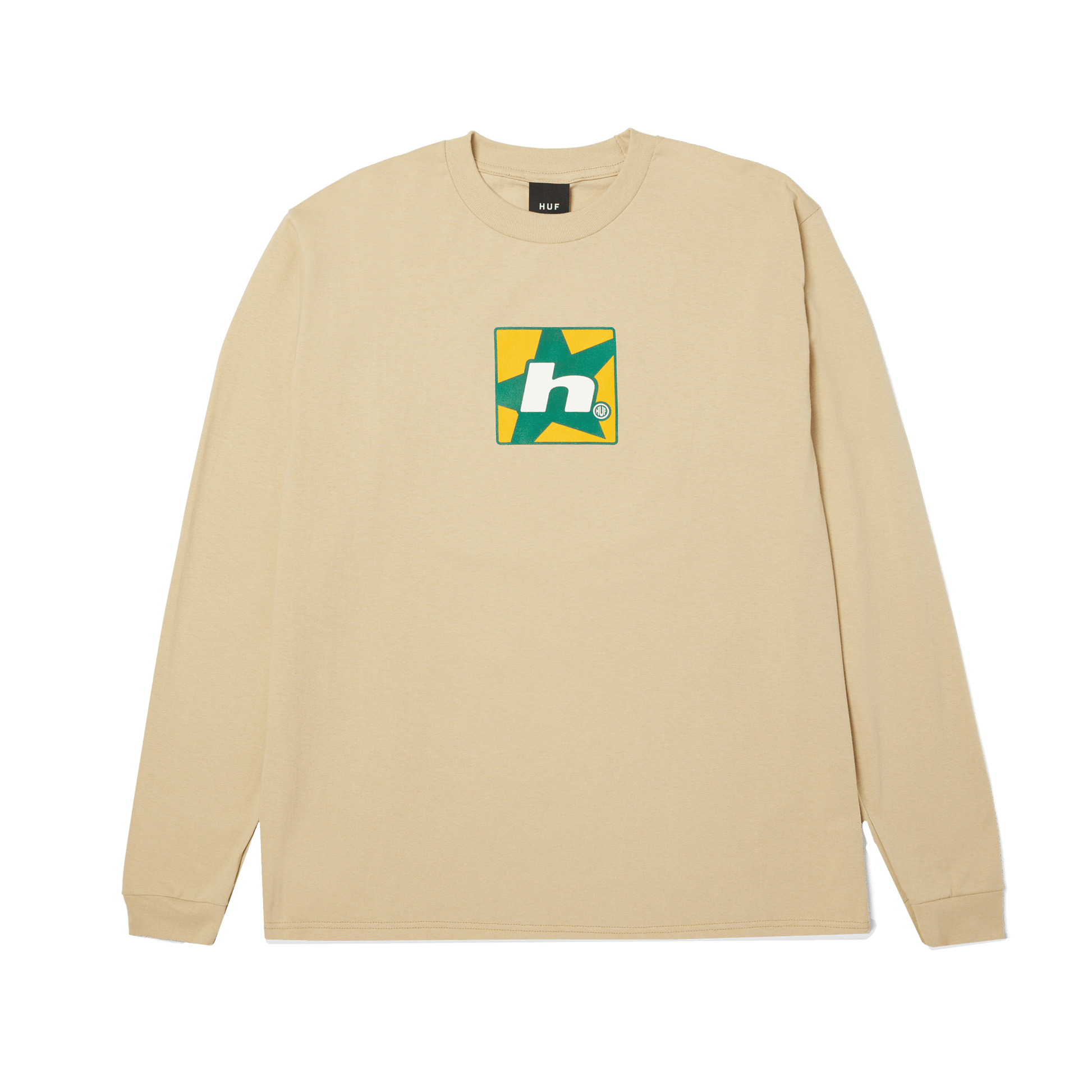 Huf H Star Multi Long Sleeve T-Shirt Bleach