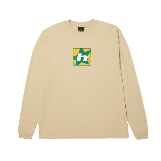 Huf H Star Multi Long Sleeve T-Shirt Bleach