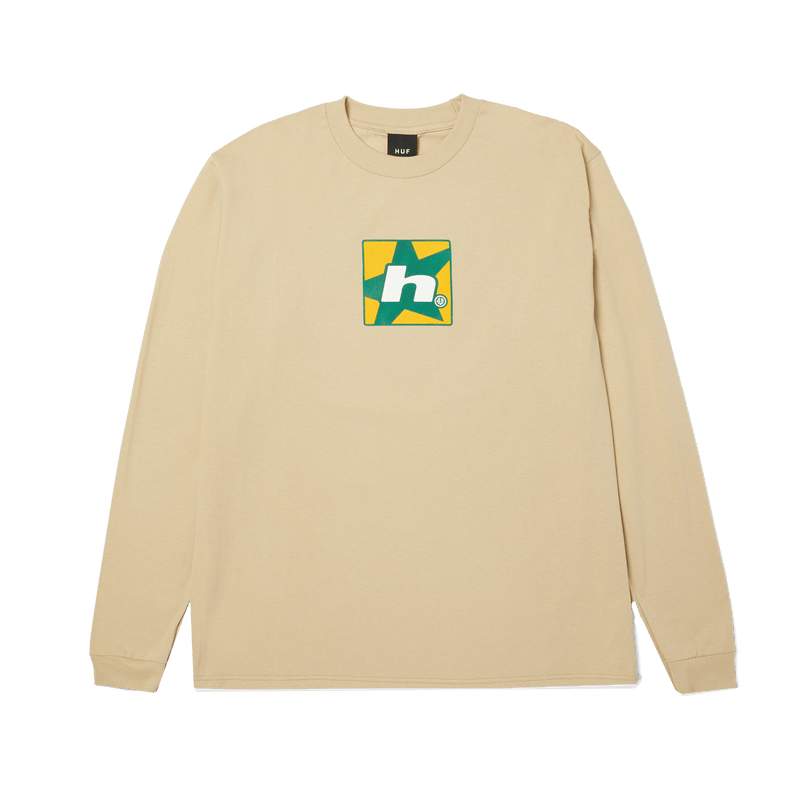 Huf H Star Multi Long Sleeve T-Shirt Bleach