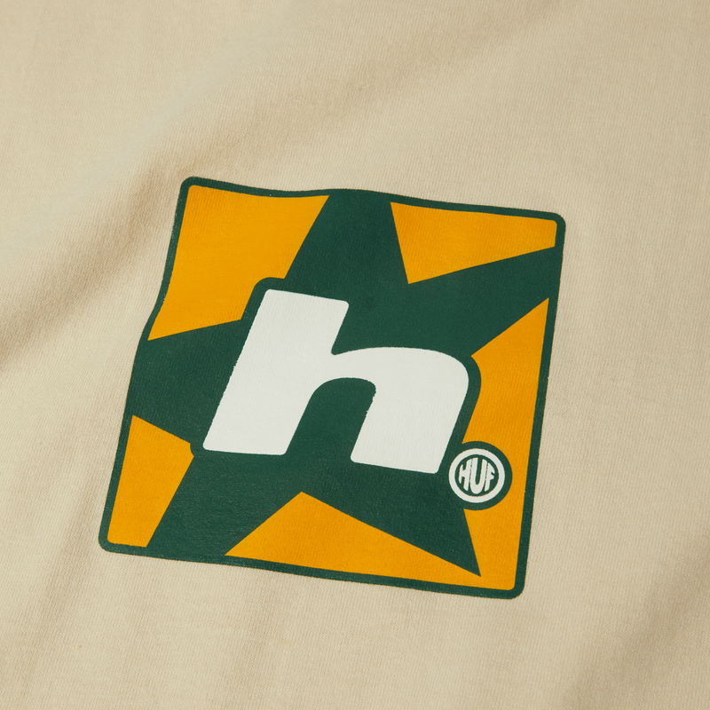 Huf H Star Multi Long Sleeve T-Shirt Bleach
