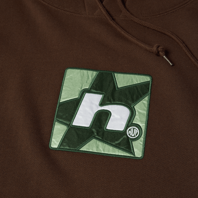 Huf H Star Pullover Hoodie Bison