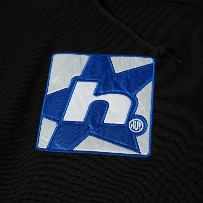 Huf H Star Pullover Hoodie Black