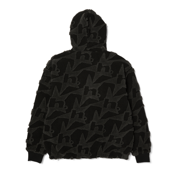Huf H Star Repeat High Pile Jacket Black