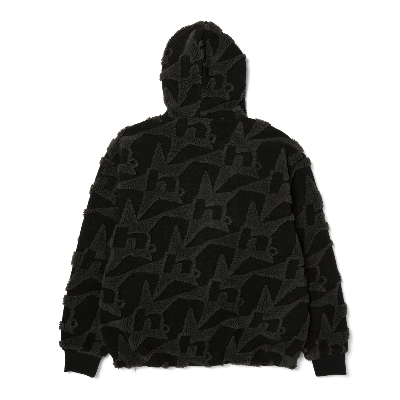 Huf H Star Repeat High Pile Jacket Black