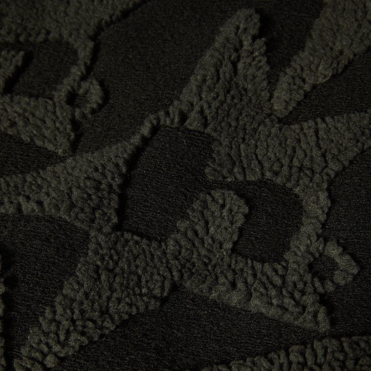 Huf H Star Repeat High Pile Jacket Black