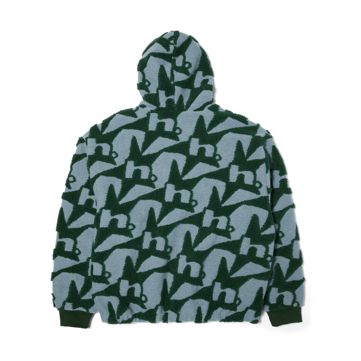 Huf H Star Repeat High Pile Jacket Ice Blue