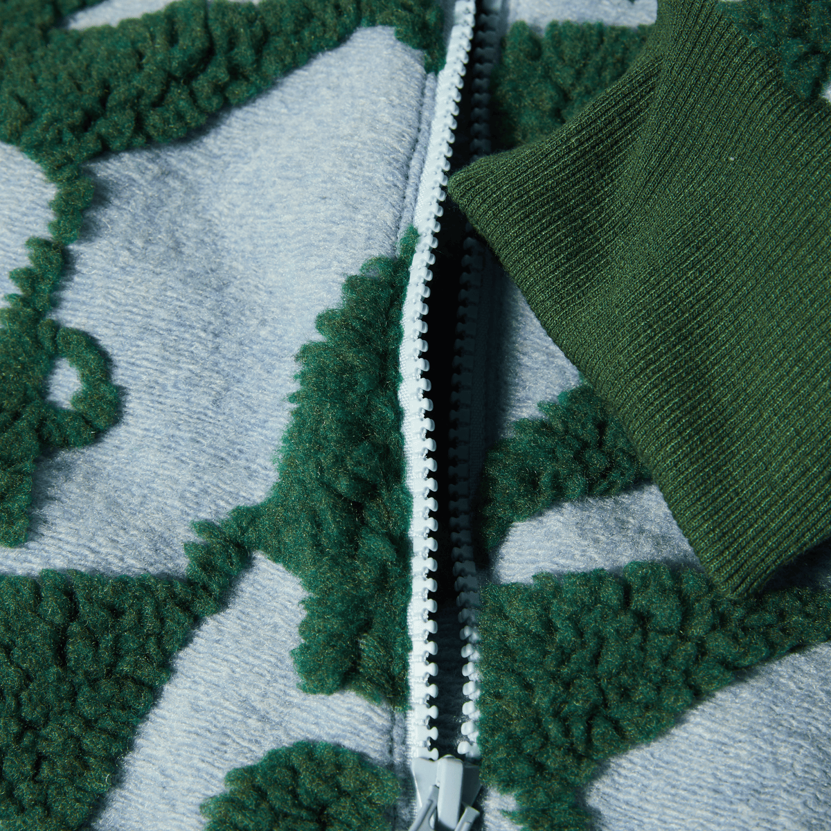 Huf H Star Repeat High Pile Jacket Ice Blue