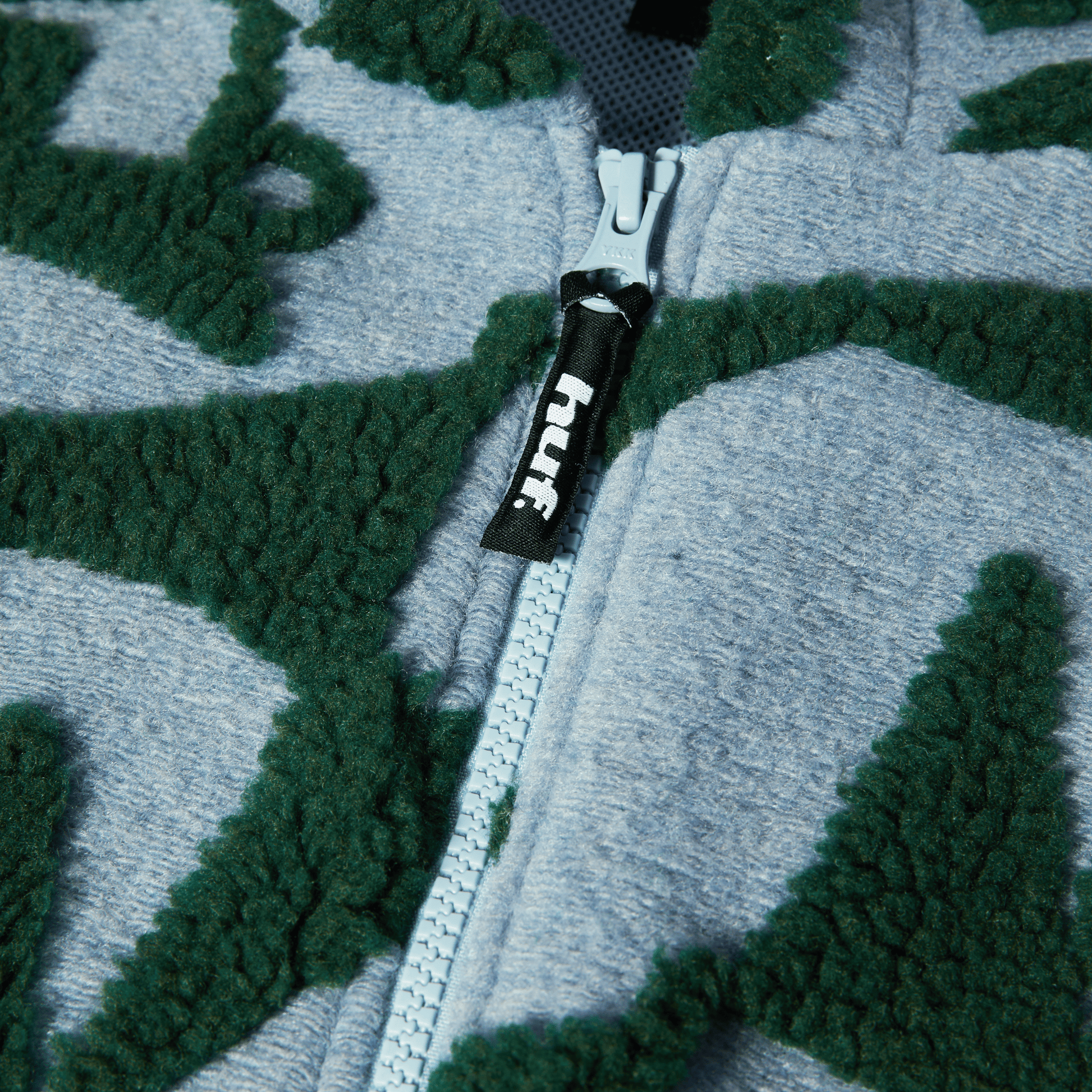 Huf H Star Repeat High Pile Jacket Ice Blue