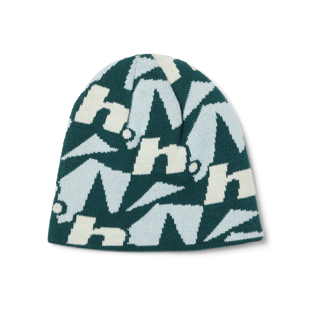 Huf H Star Repeat Skull Beanie Ice Blue