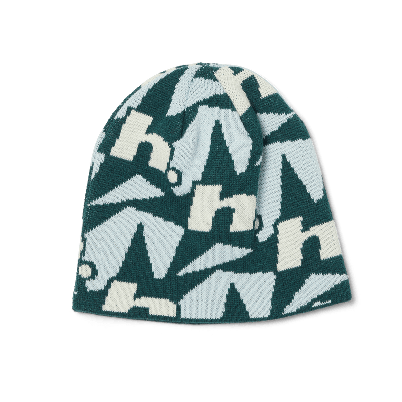 Huf H Star Repeat Skull Beanie Ice Blue