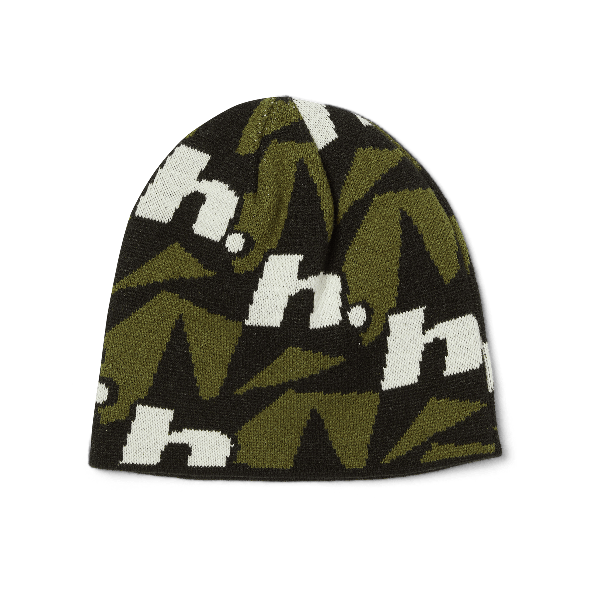Huf H Star Repeat Skull Beanie Olive
