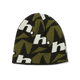 Huf H Star Repeat Skull Beanie Olive