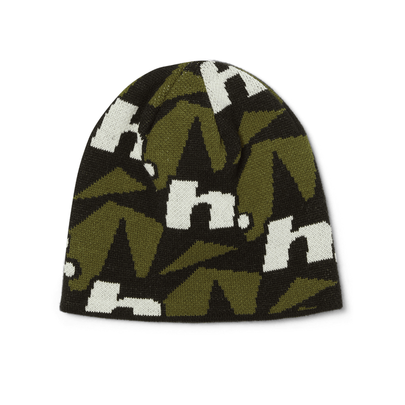 Huf H Star Repeat Skull Beanie Olive