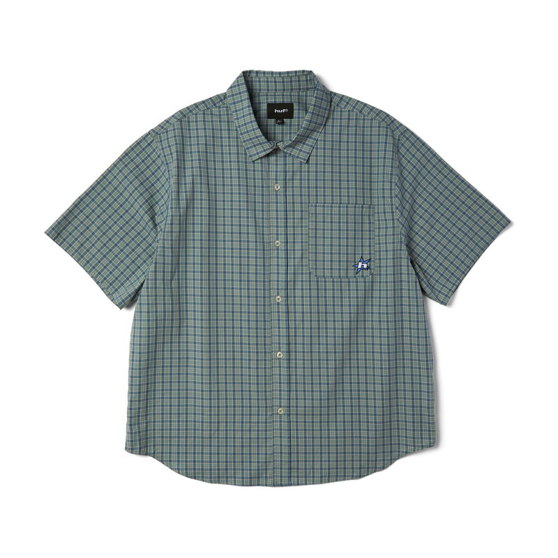 Huf H Star Plaid Shirt Marine