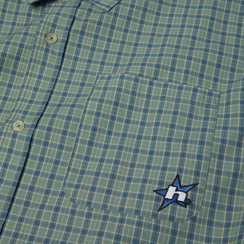 Huf H Star Plaid Shirt Marine