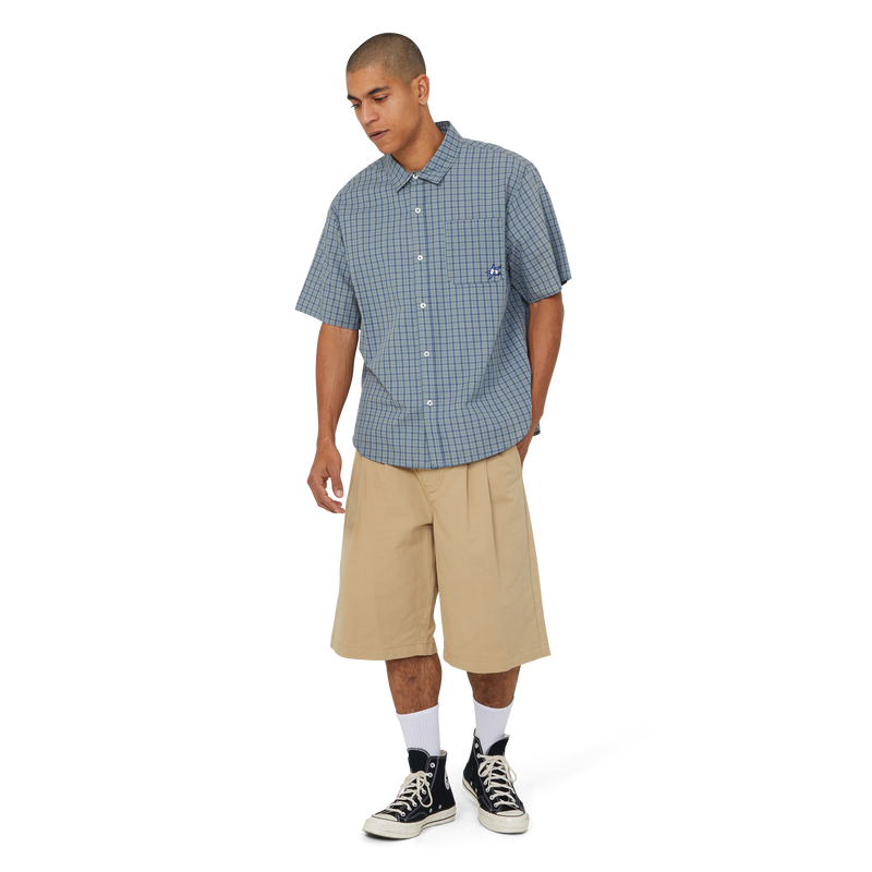 Huf H Star Plaid Shirt Marine