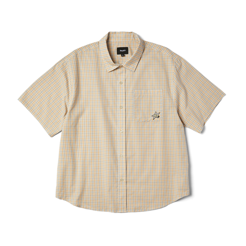 Huf H Star Plaid Shirt Putty