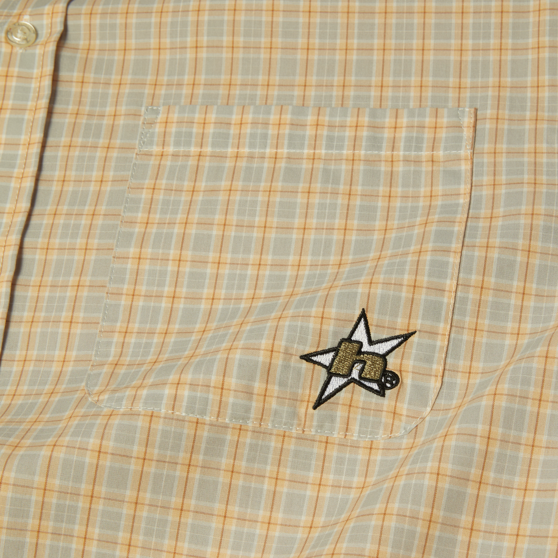 Huf H Star Plaid Shirt Putty