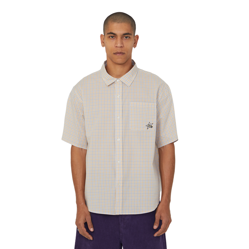 Huf H Star Plaid Shirt Putty