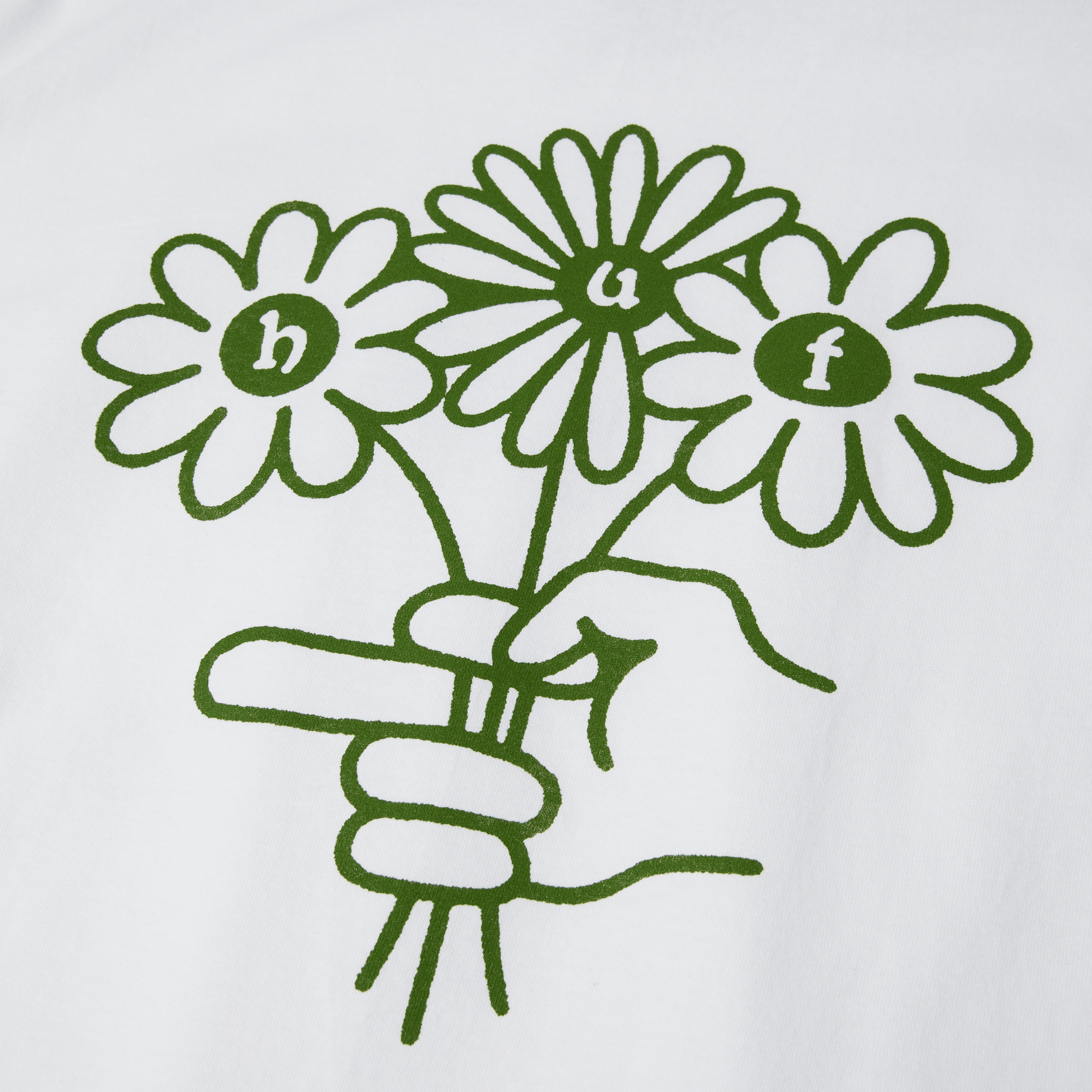 Huf Hand Pick T-Shirt White