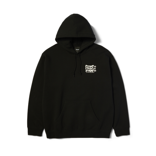 Huf Hand Stacked Pullover Hoodie Black