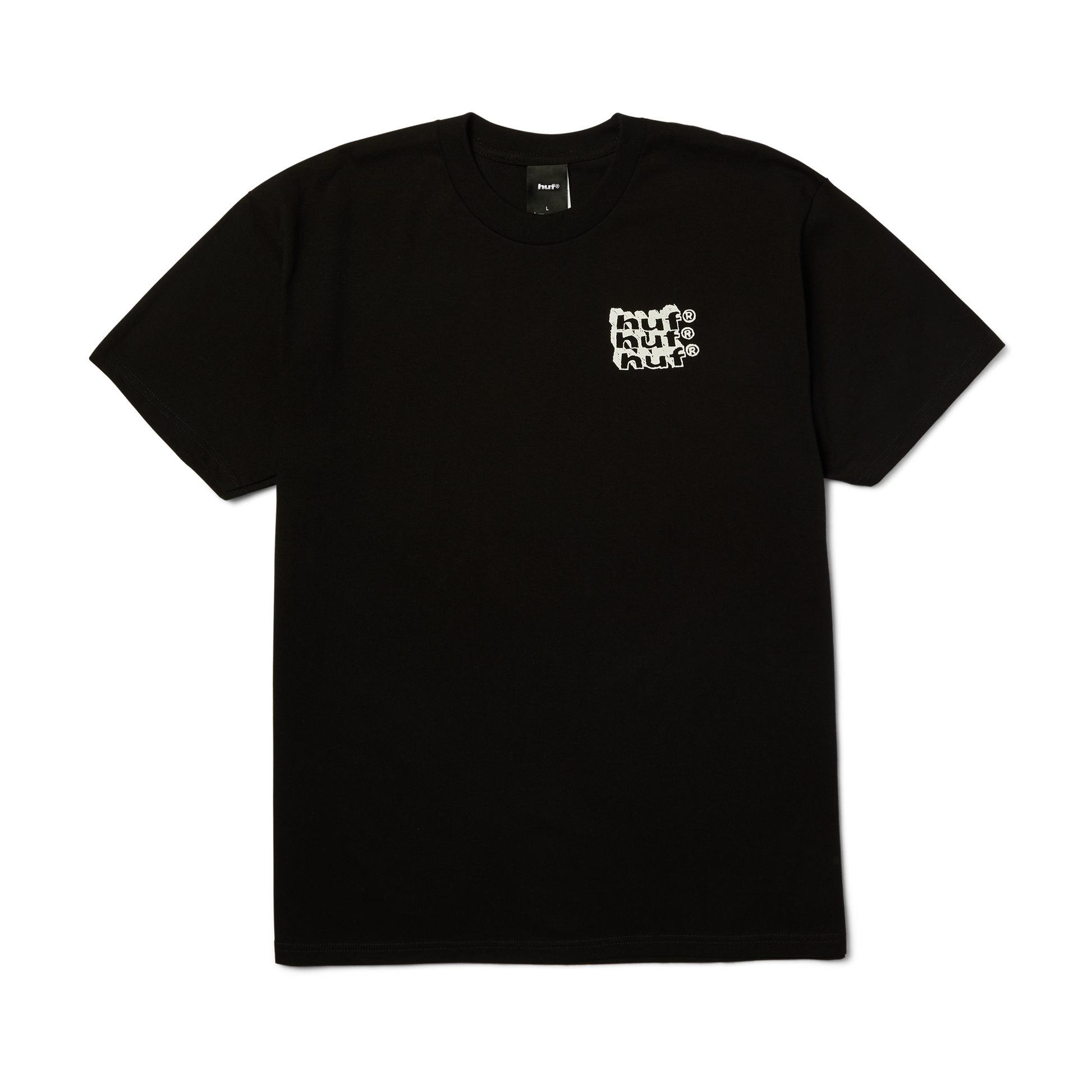 Huf Hand Stacked T-Shirt Black