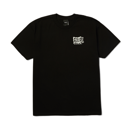 Huf Hand Stacked T-Shirt Black