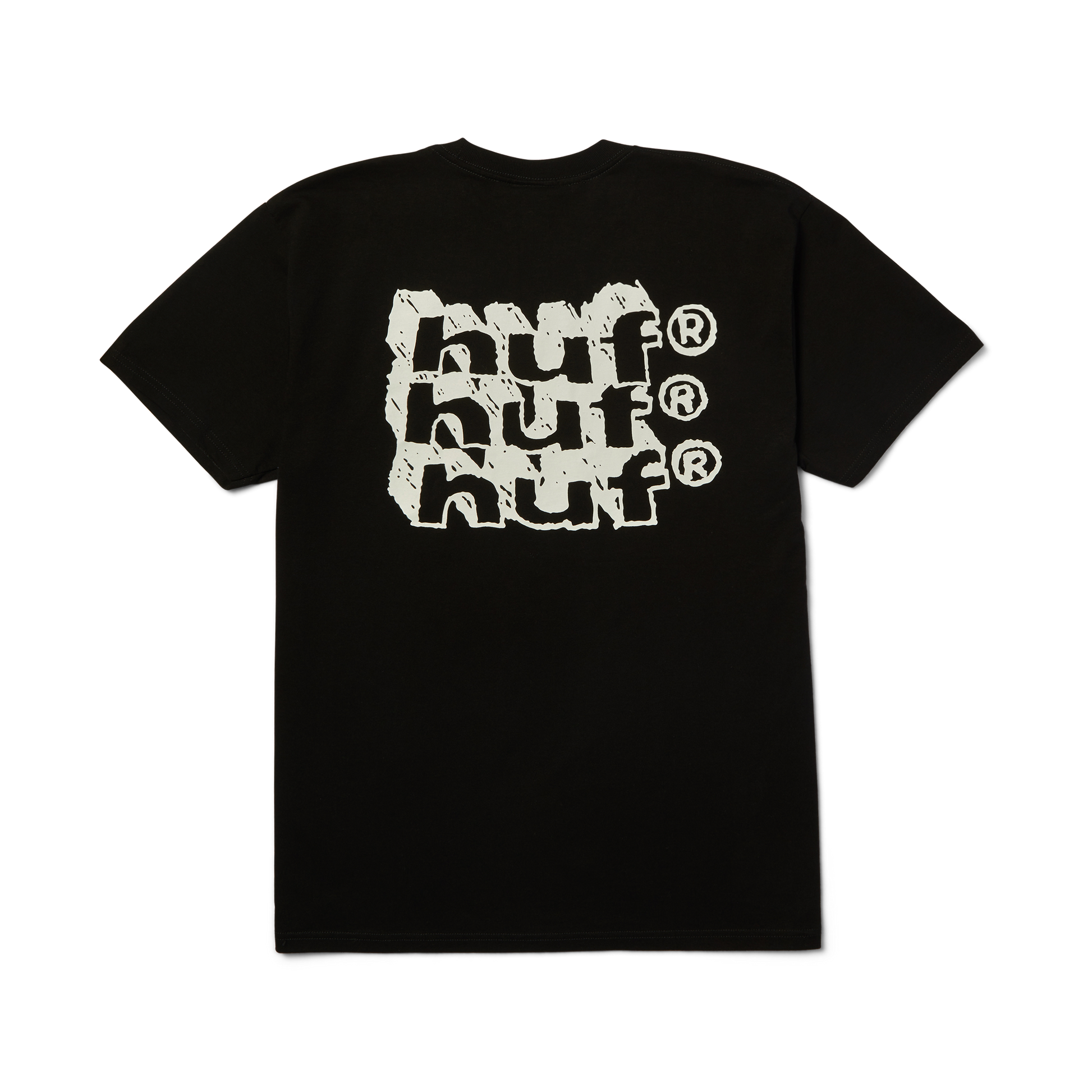 Huf Hand Stacked T-Shirt Black