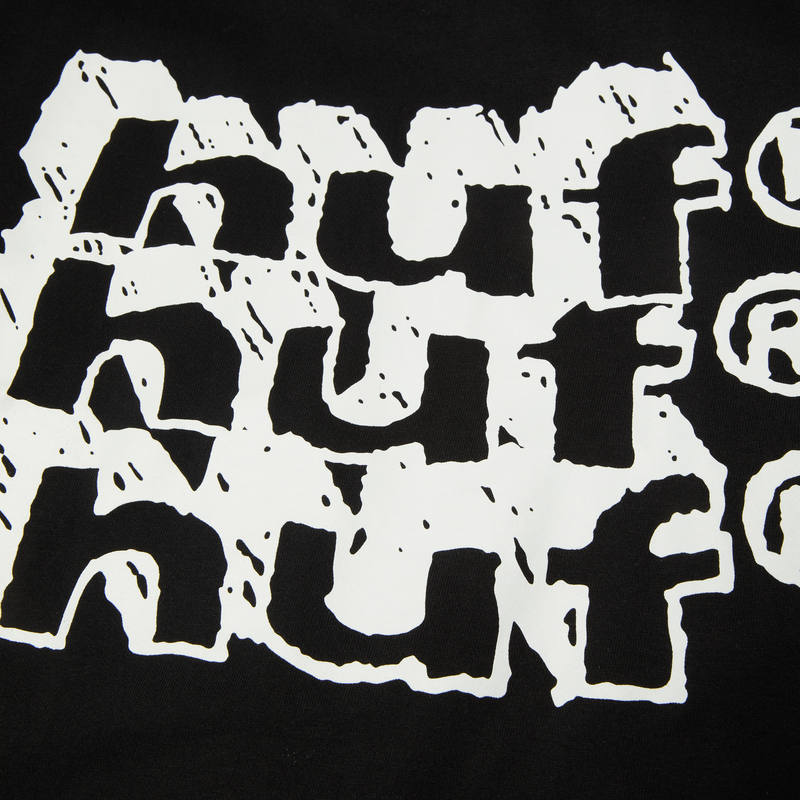 Huf Hand Stacked T-Shirt Black