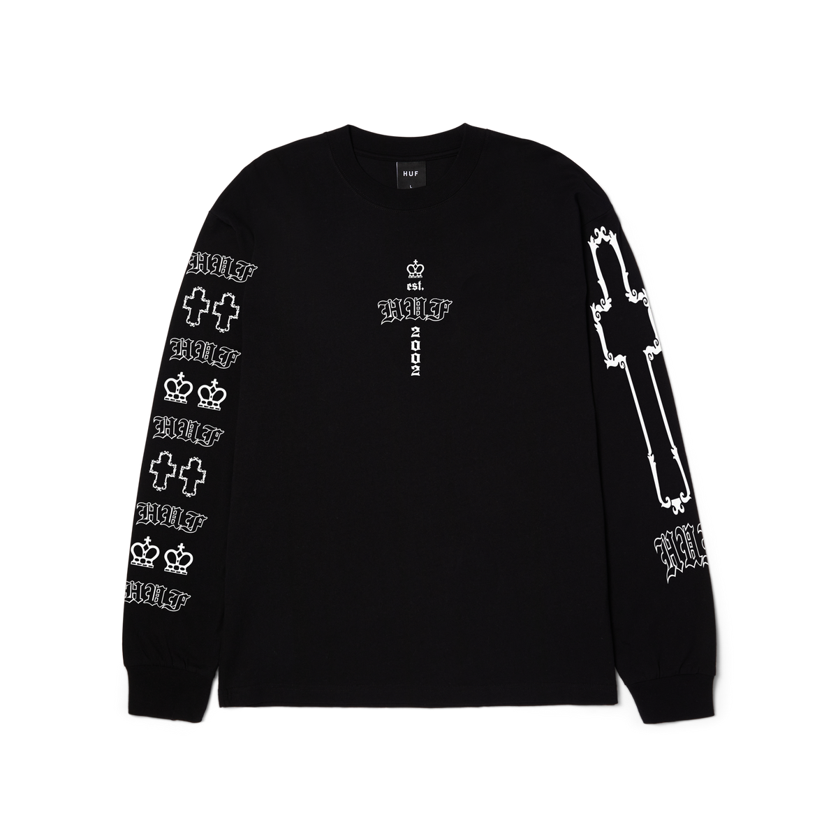 HUF Hard Luxe Long Sleeve T-Shirt Black