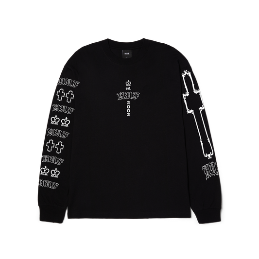 HUF Hard Luxe Long Sleeve T-Shirt Black