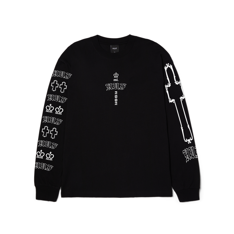 HUF Hard Luxe Long Sleeve T-Shirt Black