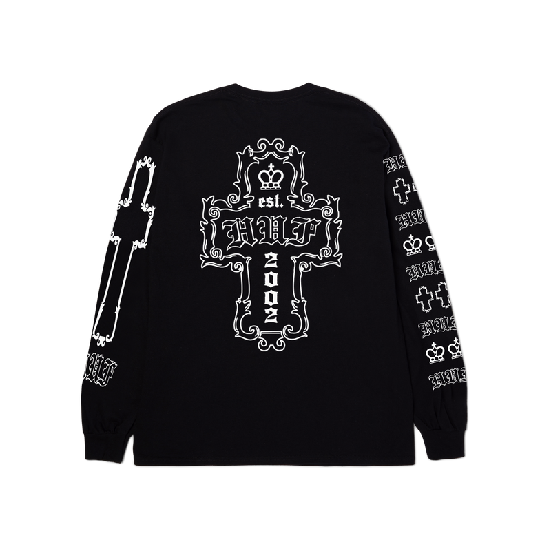 HUF Hard Luxe Long Sleeve T-Shirt Black