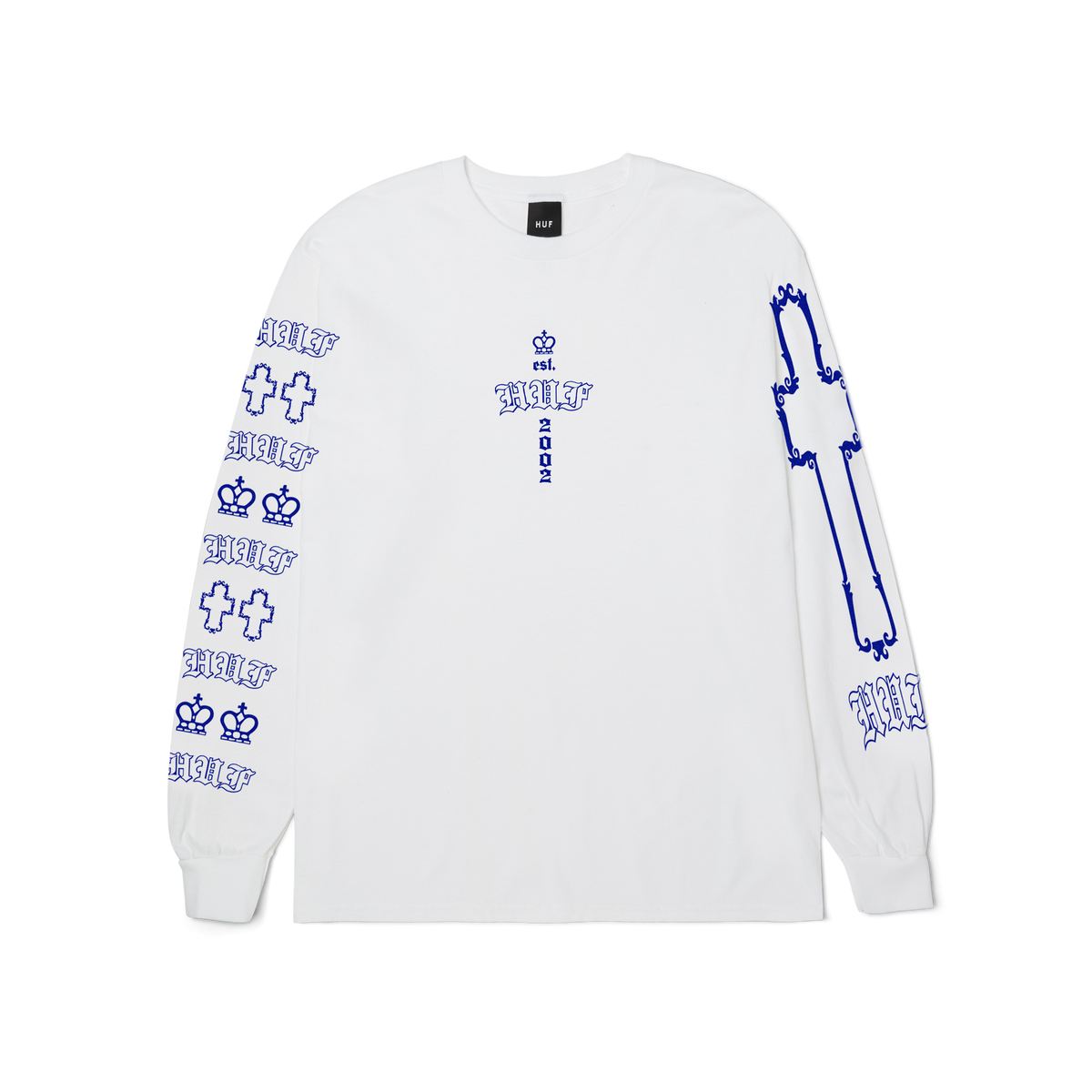 HUF Hard Luxe Long Sleeve T-Shirt White