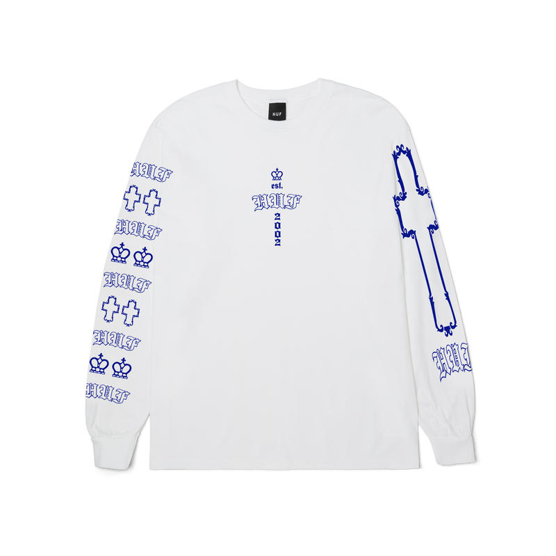 HUF Hard Luxe Long Sleeve T-Shirt White