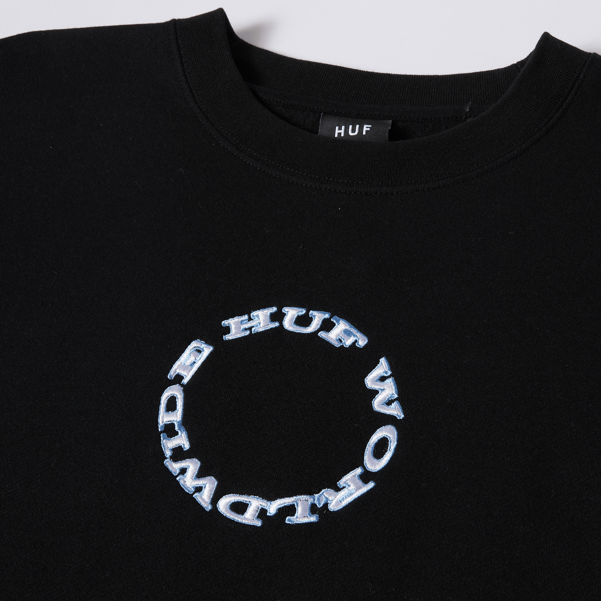 Huf Hard Note Crewneck Sweatshirt Black